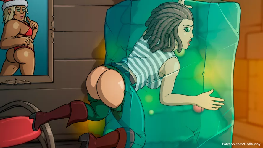 Jaina frozen in ice (HotBunny) [Pirates: Golden Tits]