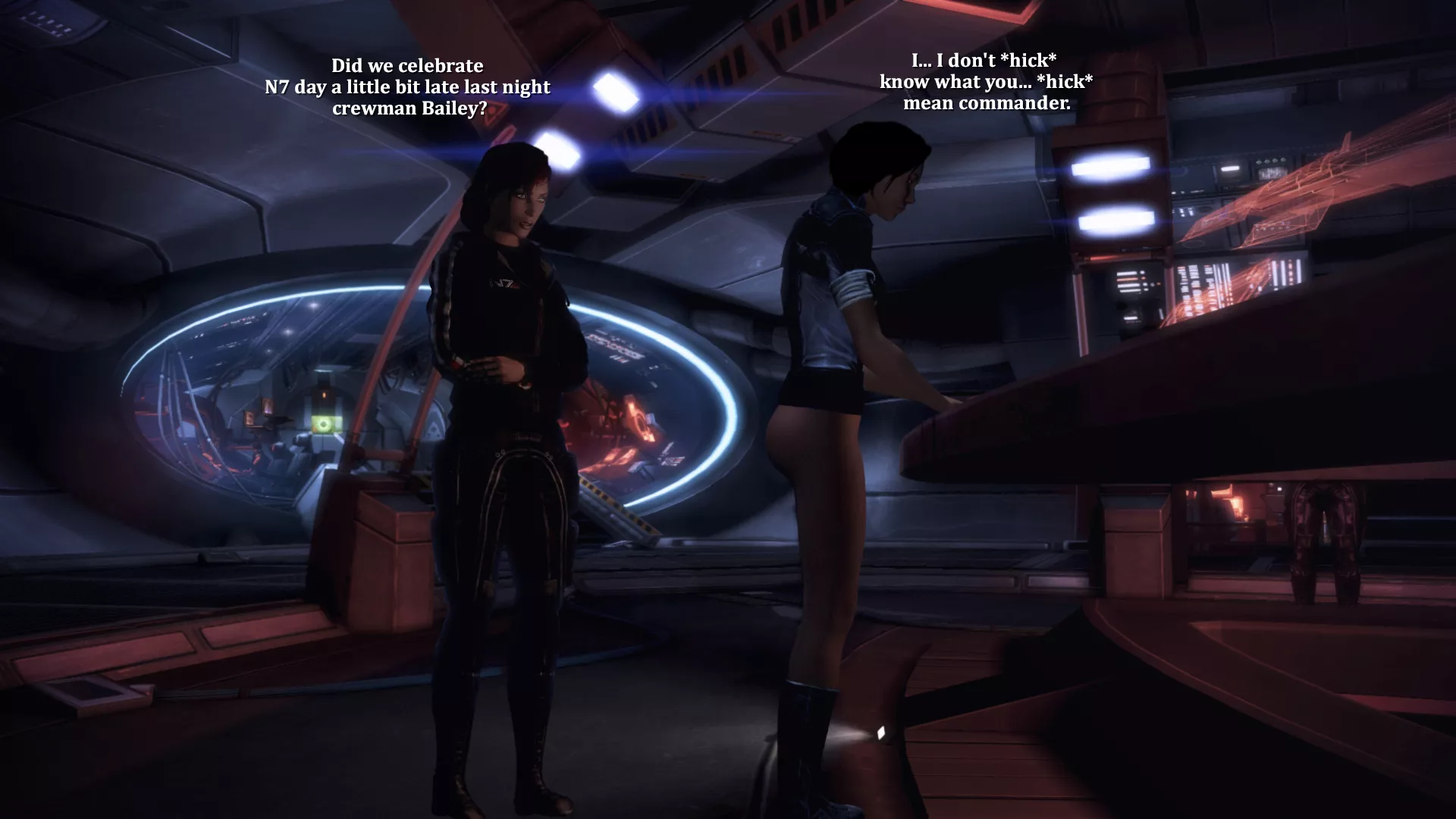 Jane Shepard - Crewman Bailey vs N7 Day. (Rastifan)
