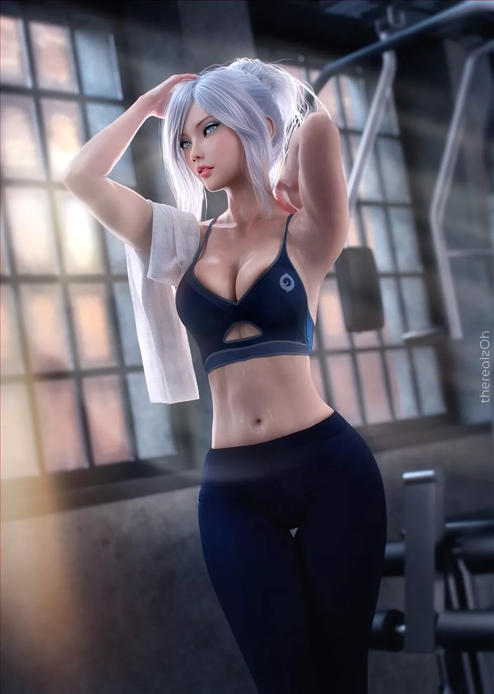 Jett all worked up and sweaty (therealzOh)