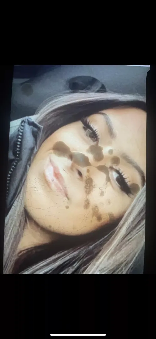 Jizzed on her face