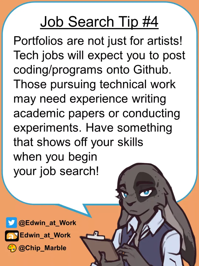 Job Search Tip 4: Edwin@Work, Job Coaching for Furries