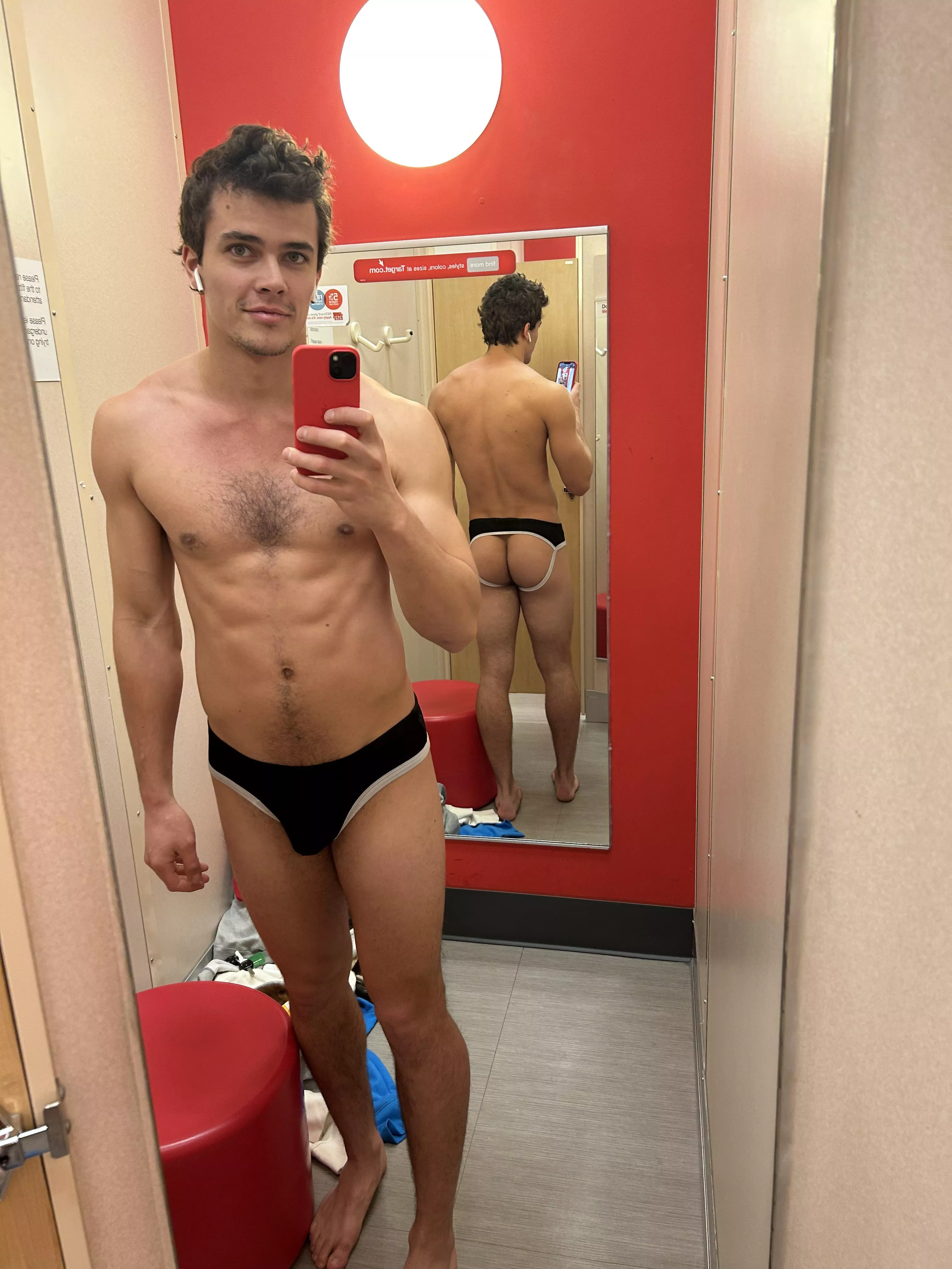Jockstrap in the changing room