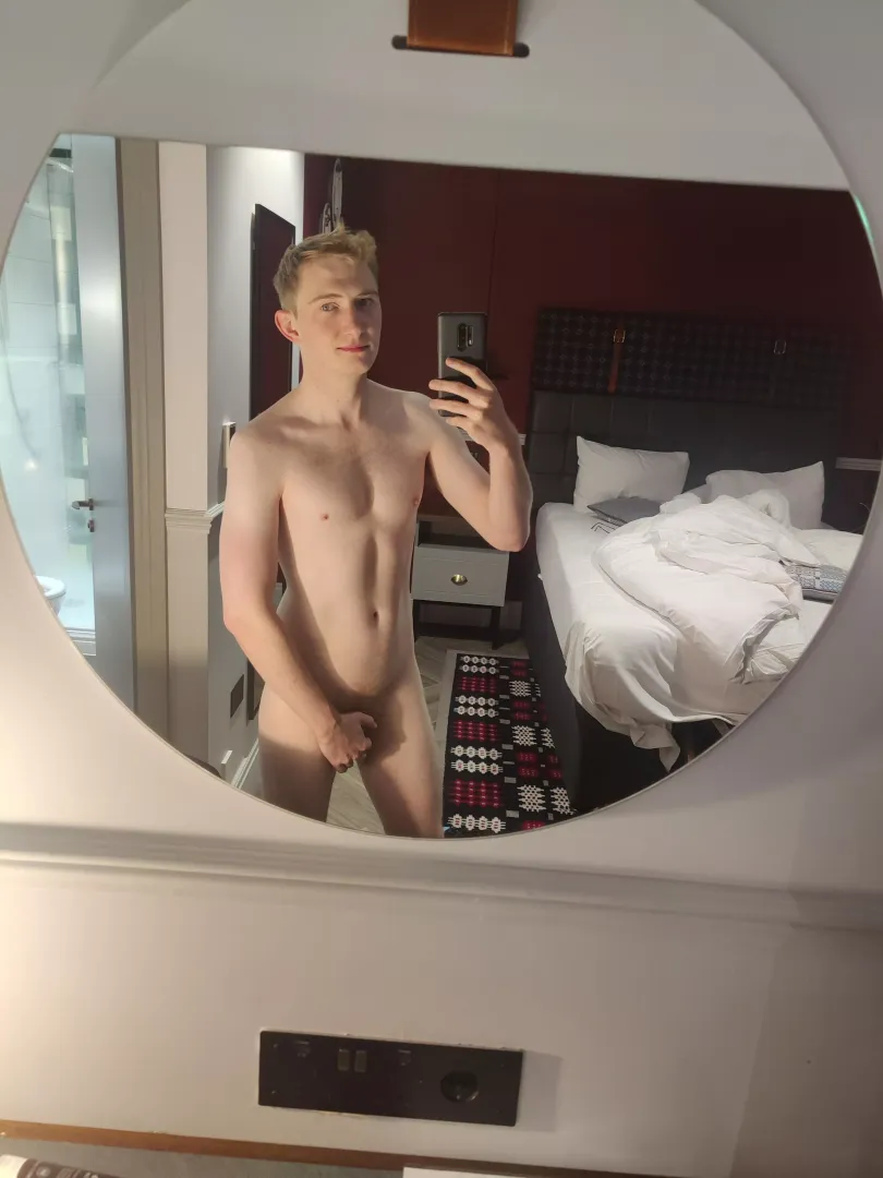 Join me in my hotel room? We could share the bed and shower