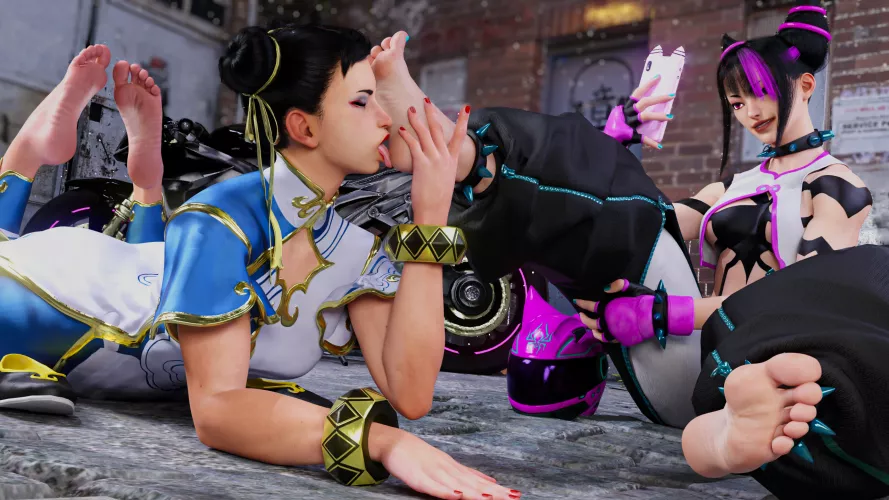 Juri and Chun Li (Street Fighter 6) [Artist: 2T]