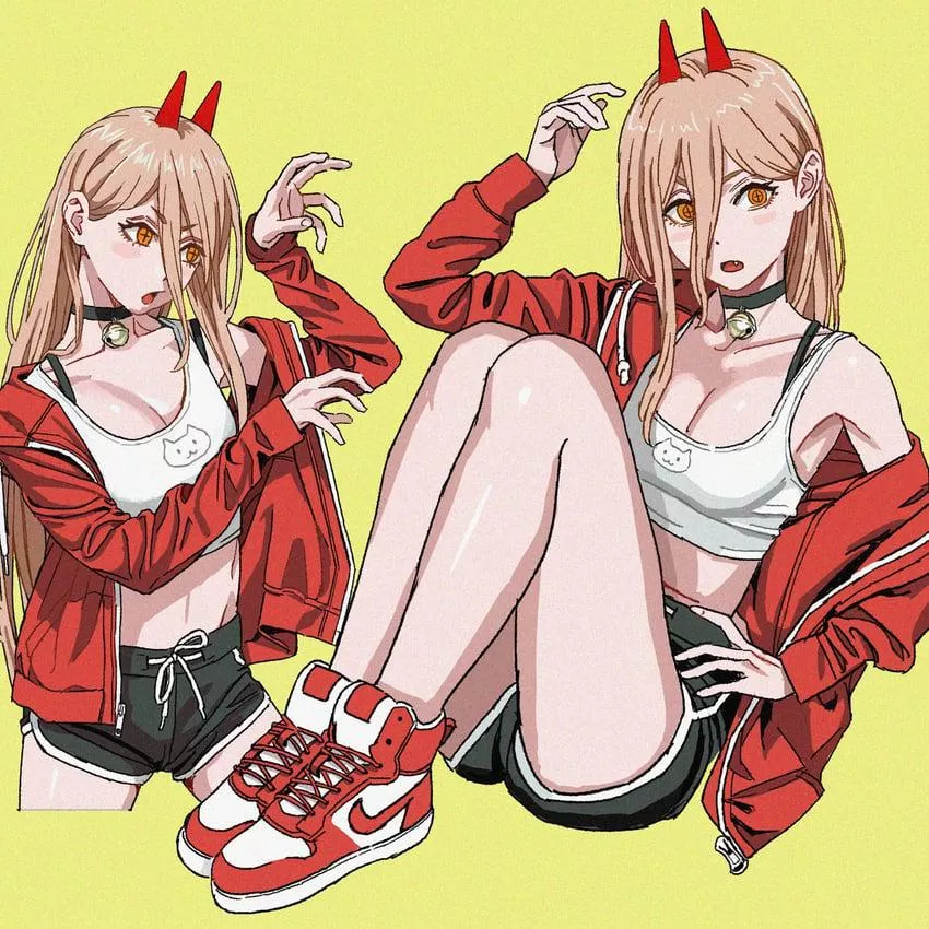 Just a cute power pic(chainsaw man)