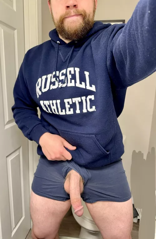 Just a dad in a hoodie.