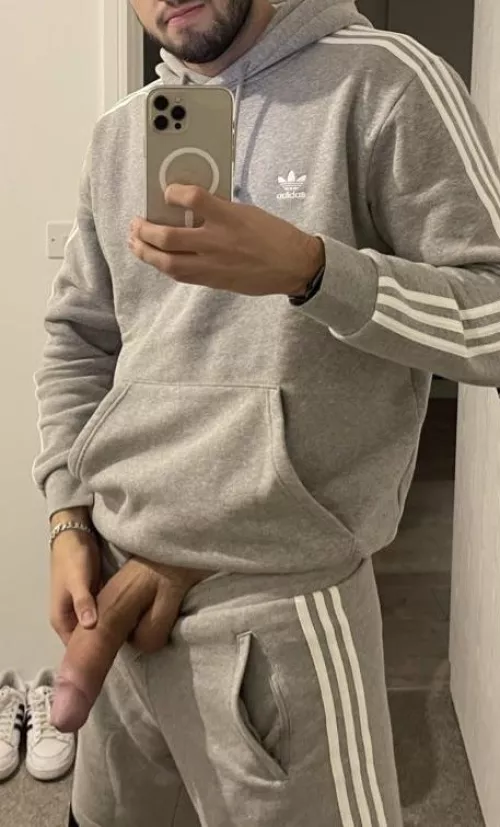 Just a dad taking his big cock out…