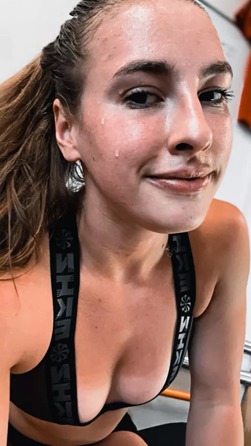 just a little bit sweaty today