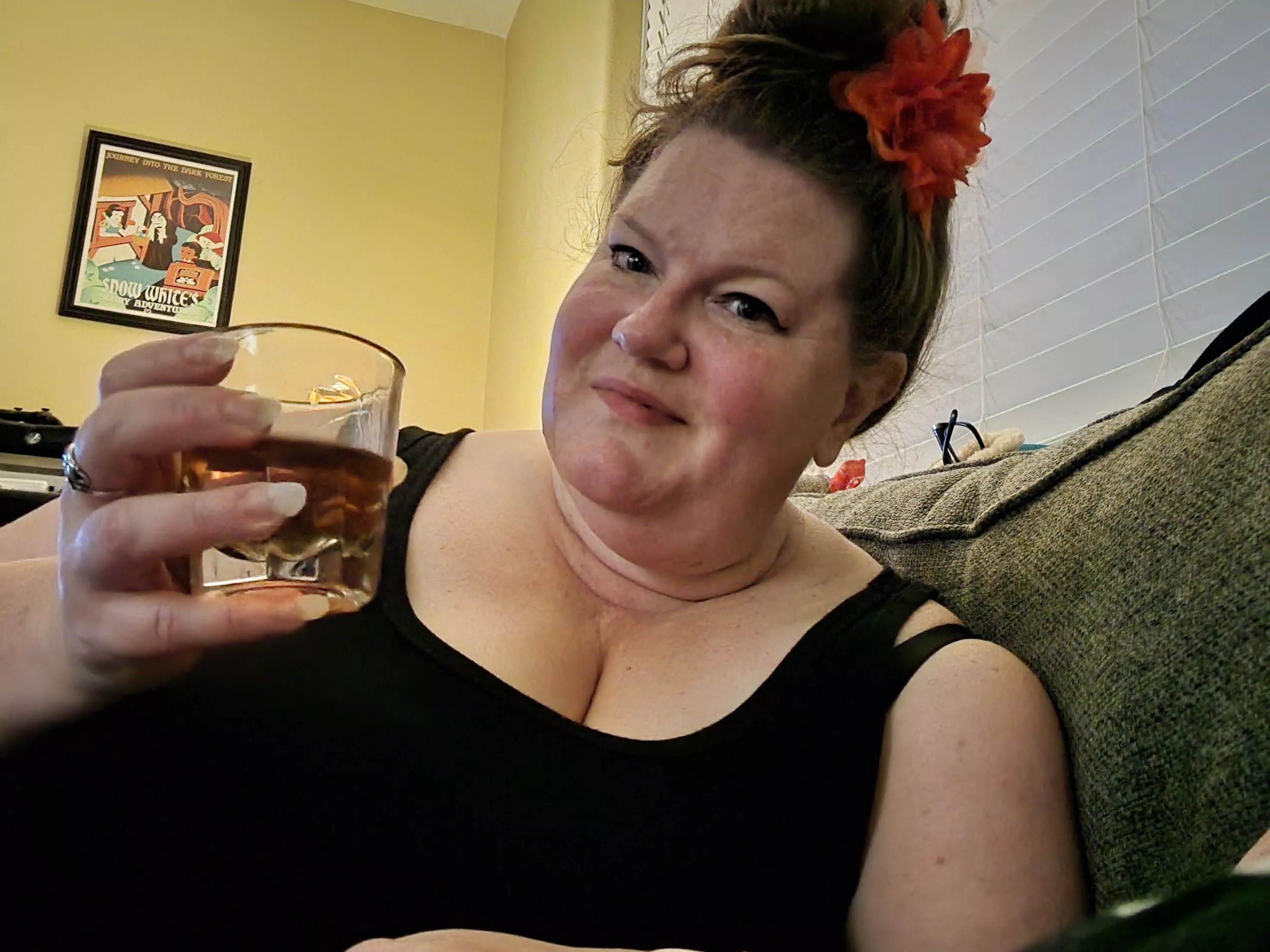 Just a little peak of cleavage 😉