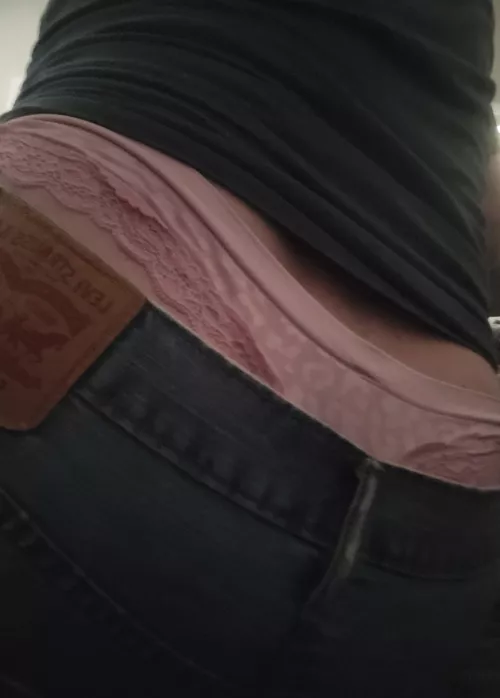 just a little pink showing