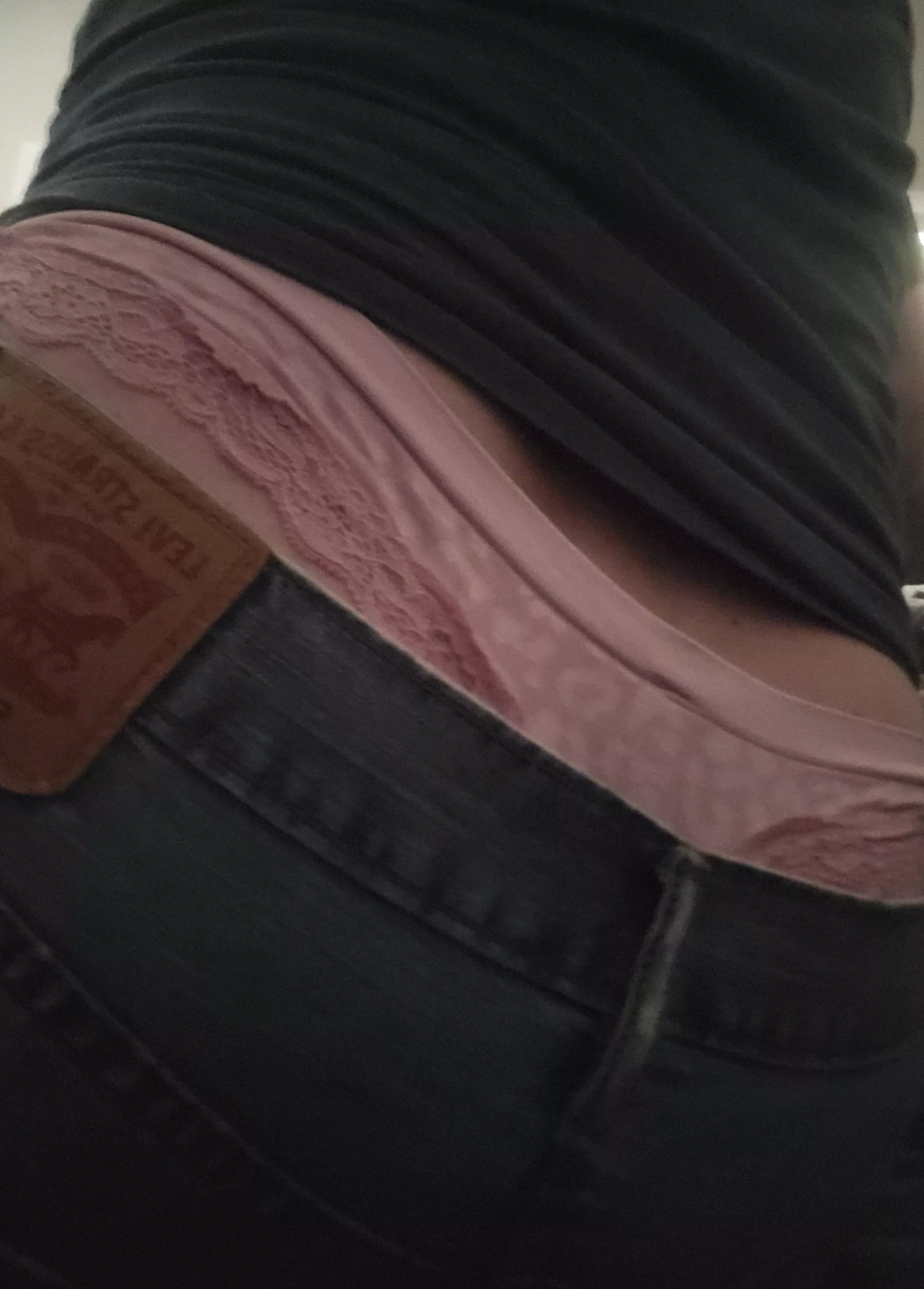 just a little pink showing