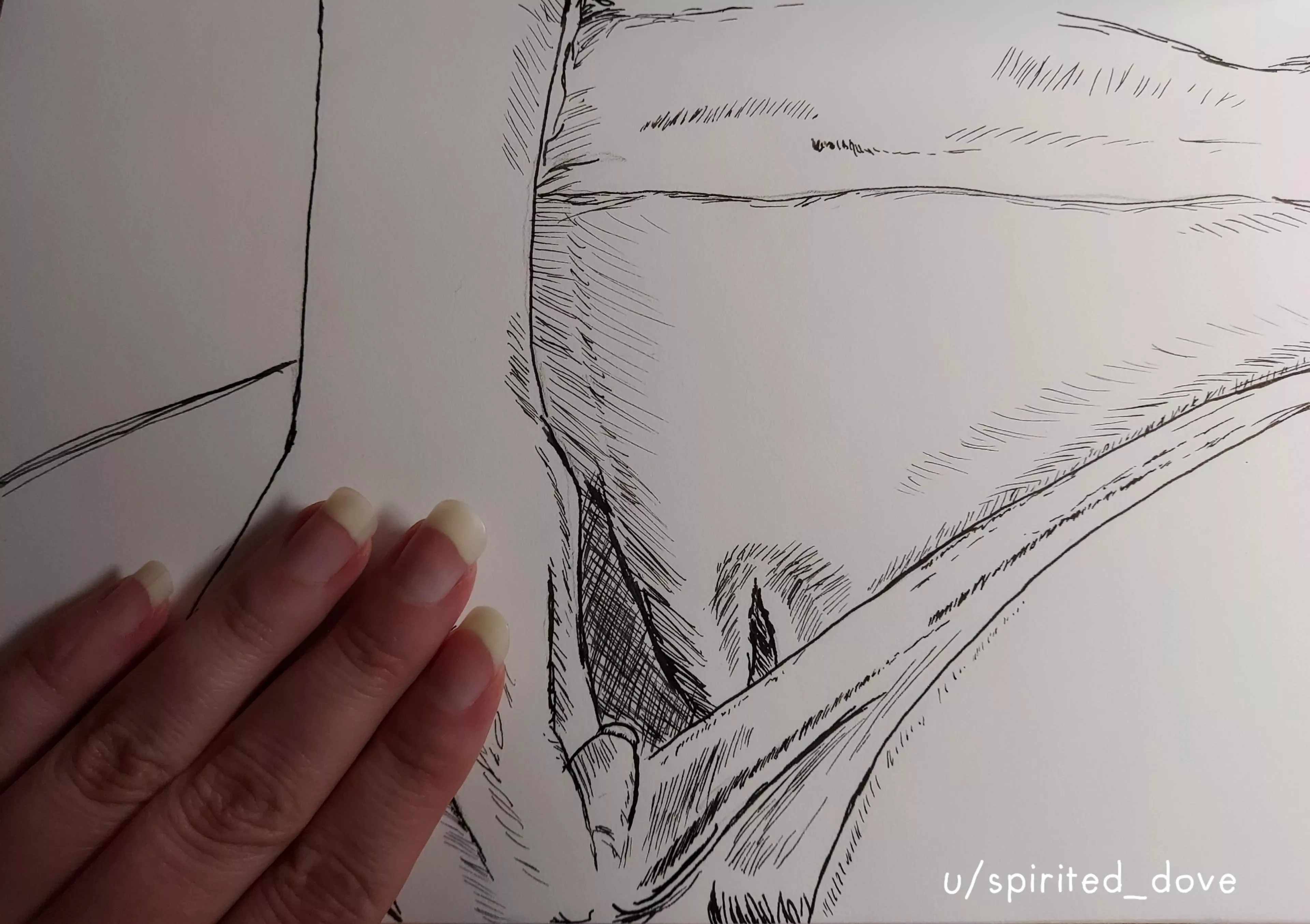 Just a little womanly peek. It's been a while since I drew something, please be kind.