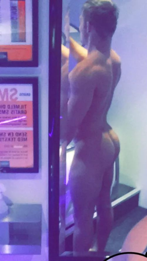 Just a man from behind