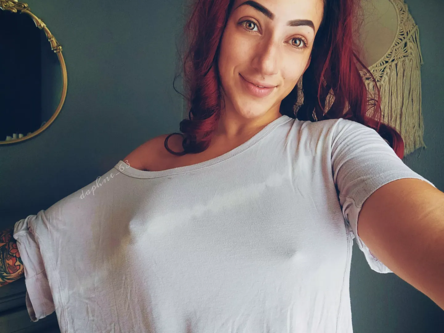 just a mom with no make up and no bra. I hope you don't mind (f)