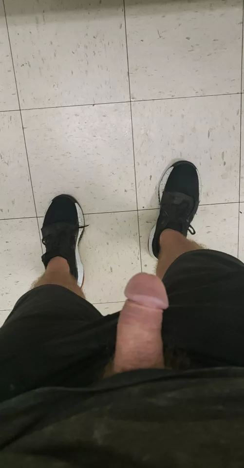 Just admiring my cock after a run
