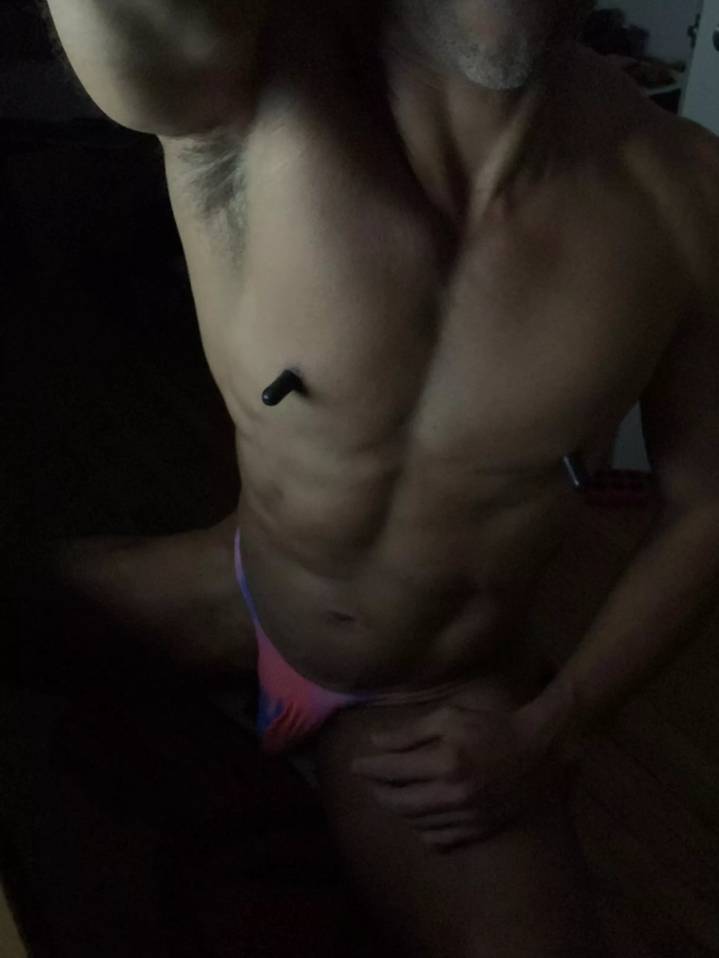 just breaking in a new thong