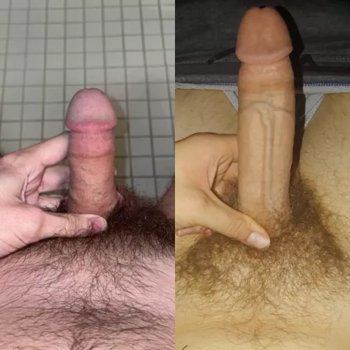 Just destroyed u/throwaway2compare in the size competition 😂 he begged me not to post this lol and I don’t blame him