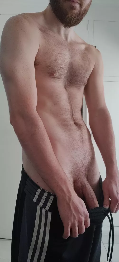 Just finished working out. Beg me to let out the rest