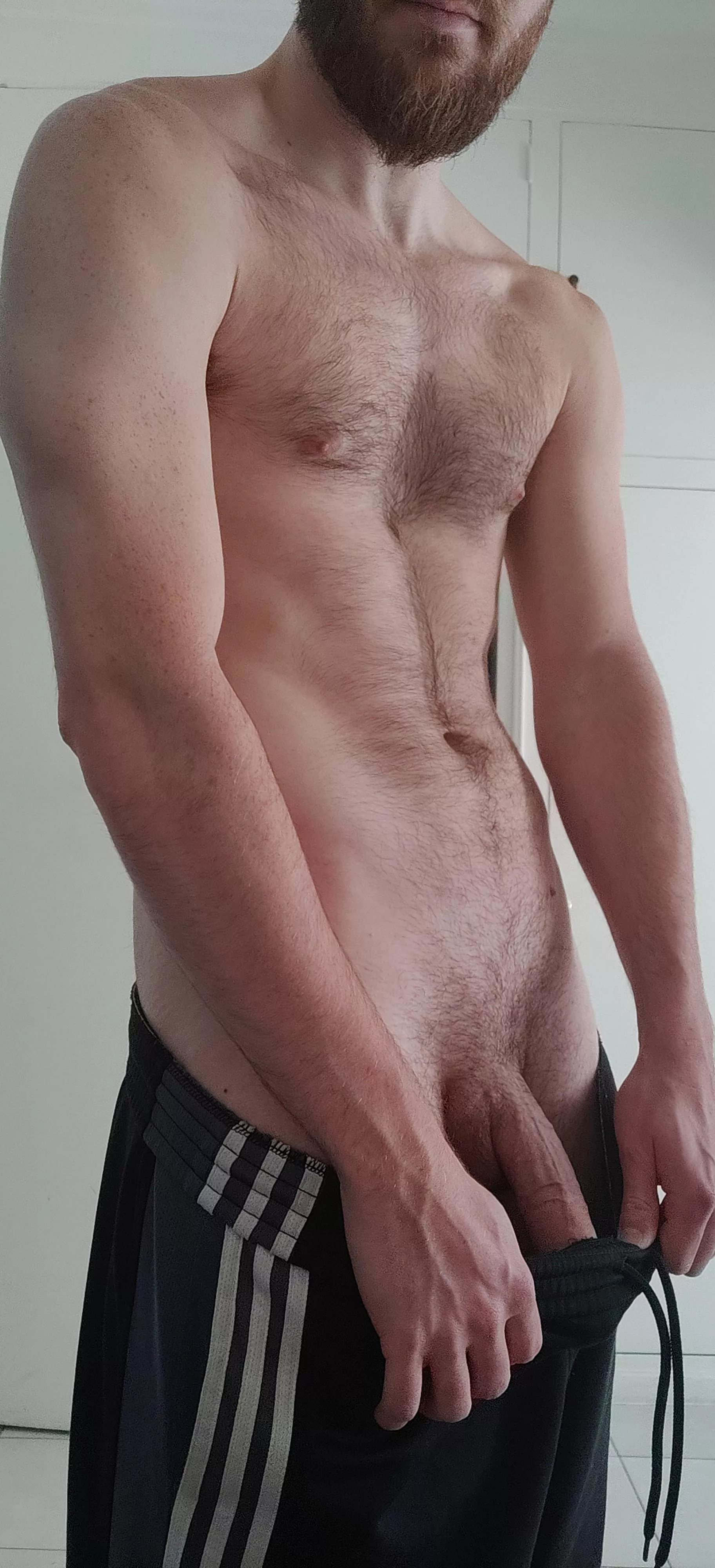 Just finished working out. Beg me to let out the rest