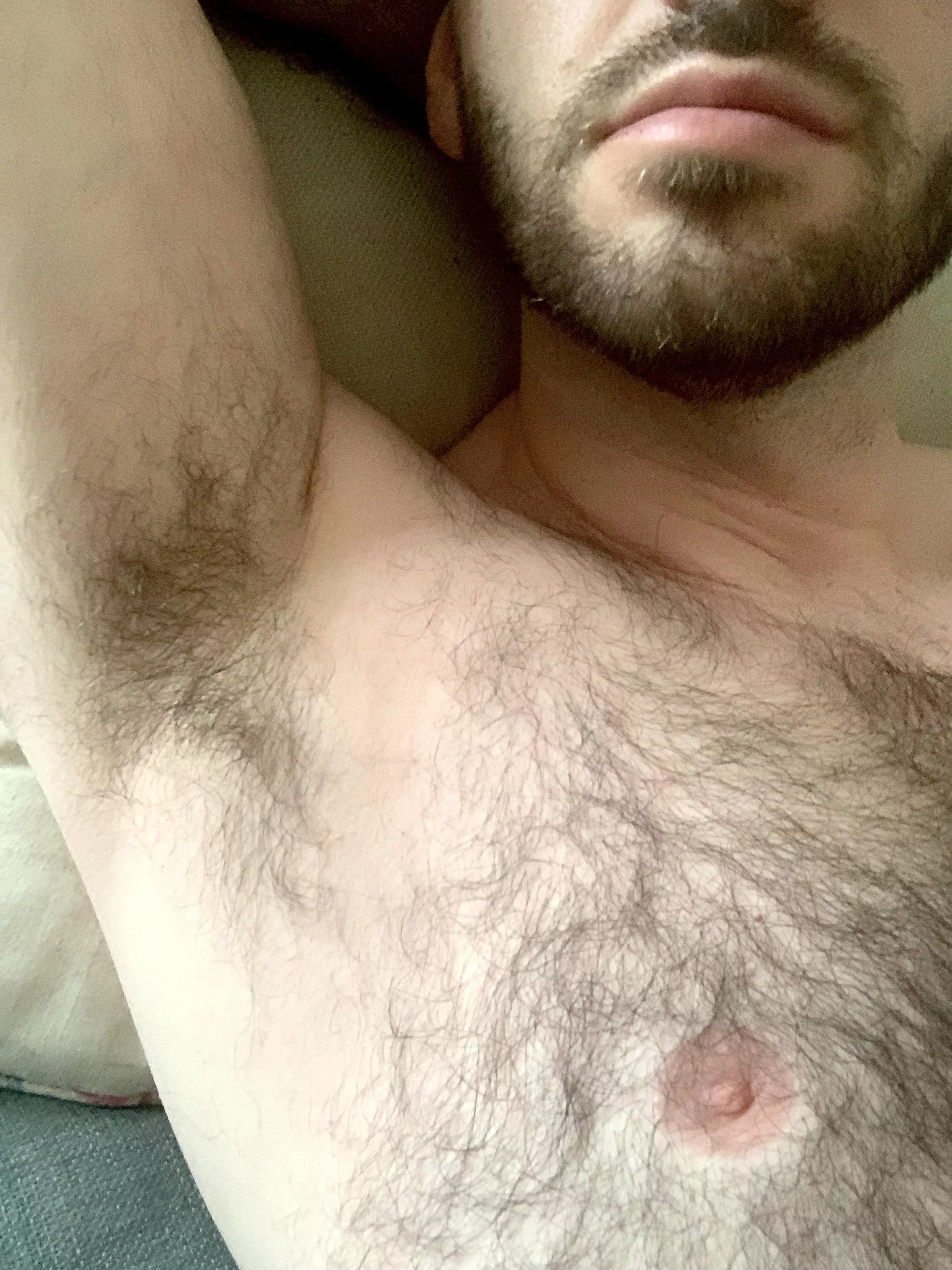 Just got back from work, I won’t shower until you have chance to sniff me