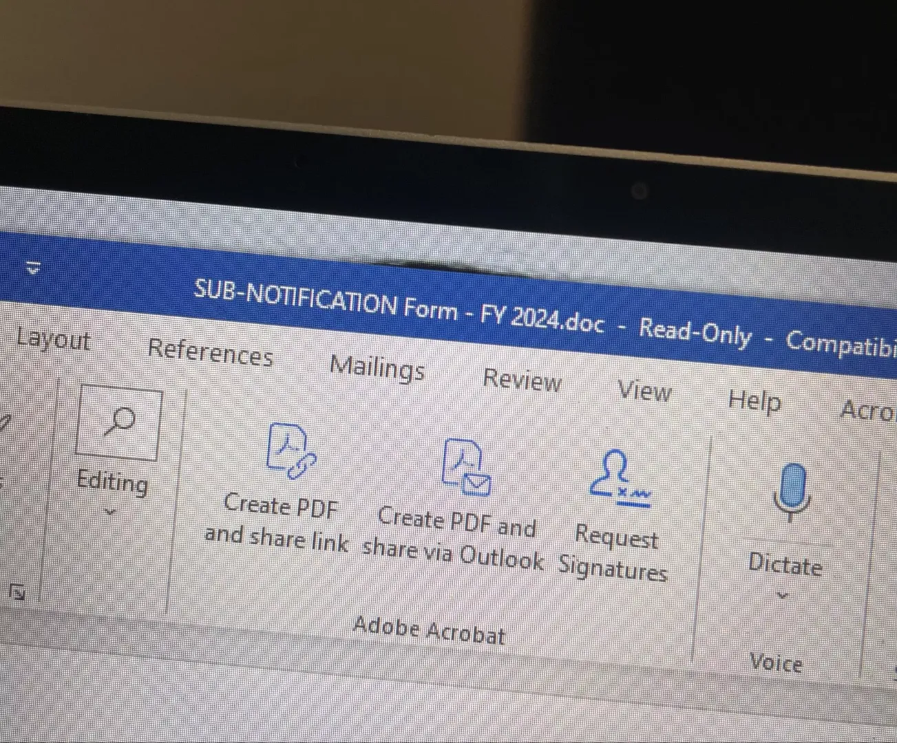 Just got this document in an email from corporate. What a misleading title.