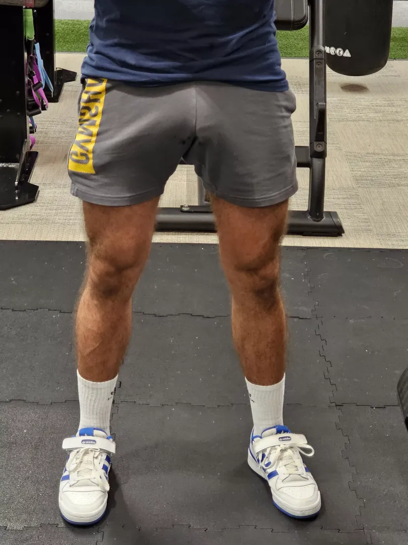 Just noticed it in a gym. Should I go to locker room and put on my undies?