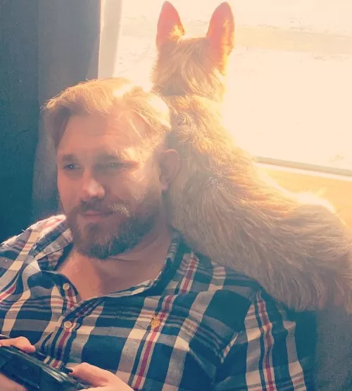 Just playing Switch while my pup is on lookout