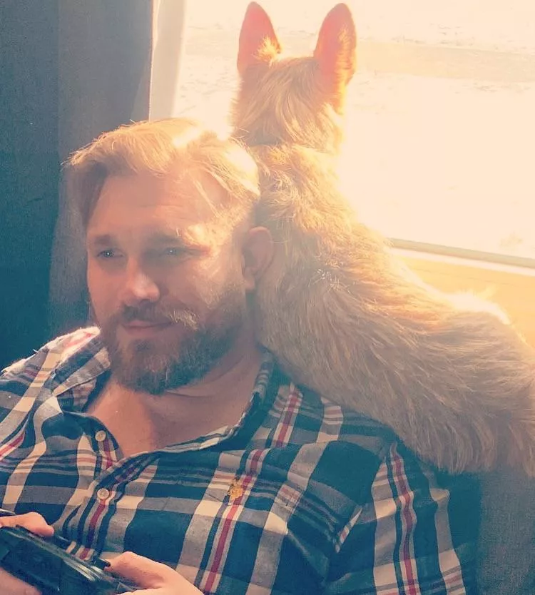 Just playing Switch while my pup is on lookout