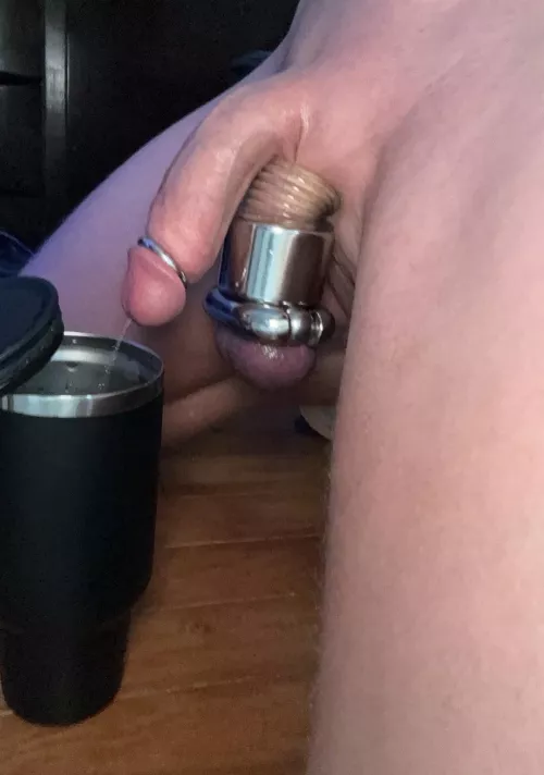 Just refilling my drink like a good piss slut