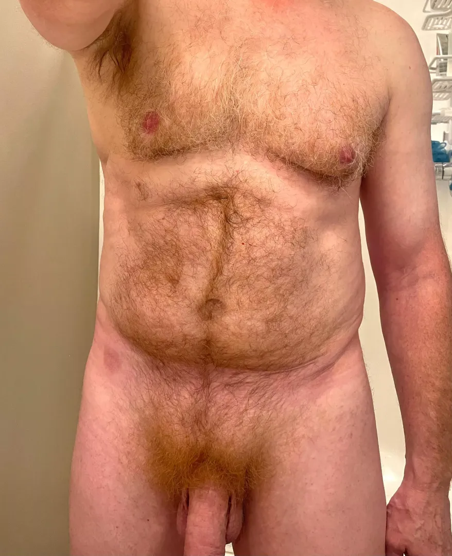 Just showered…
