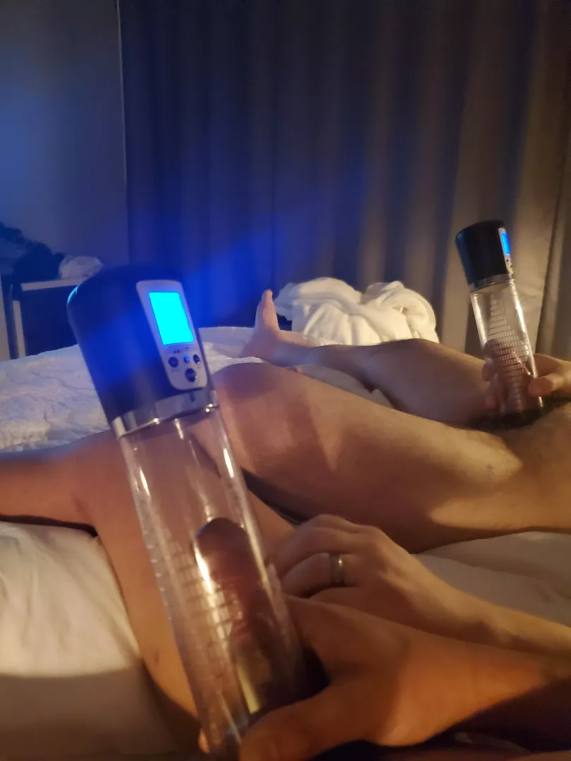 just the two of us pumping