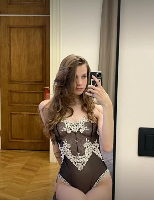 Just turned 18 and my dad bought me this lingerie as a birthday gift, thoughts?