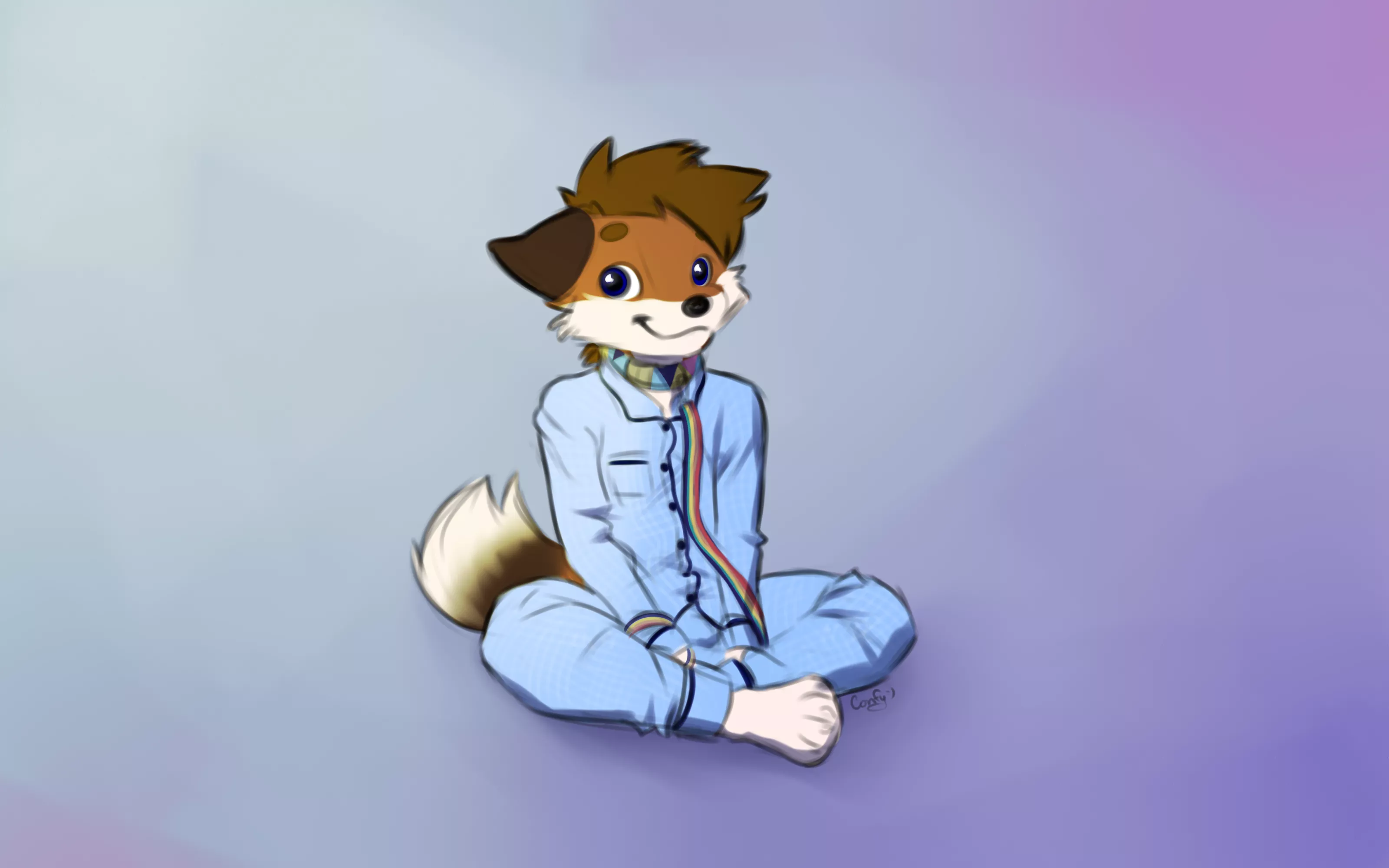 Just wanted to share my cutie here (art by me)