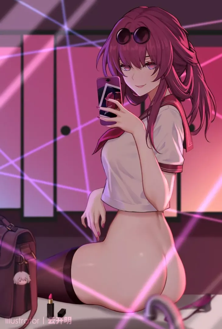Kafka taking a selfie