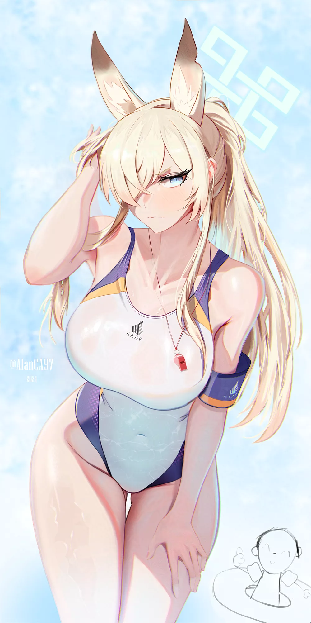 Kanna in swimsuit
