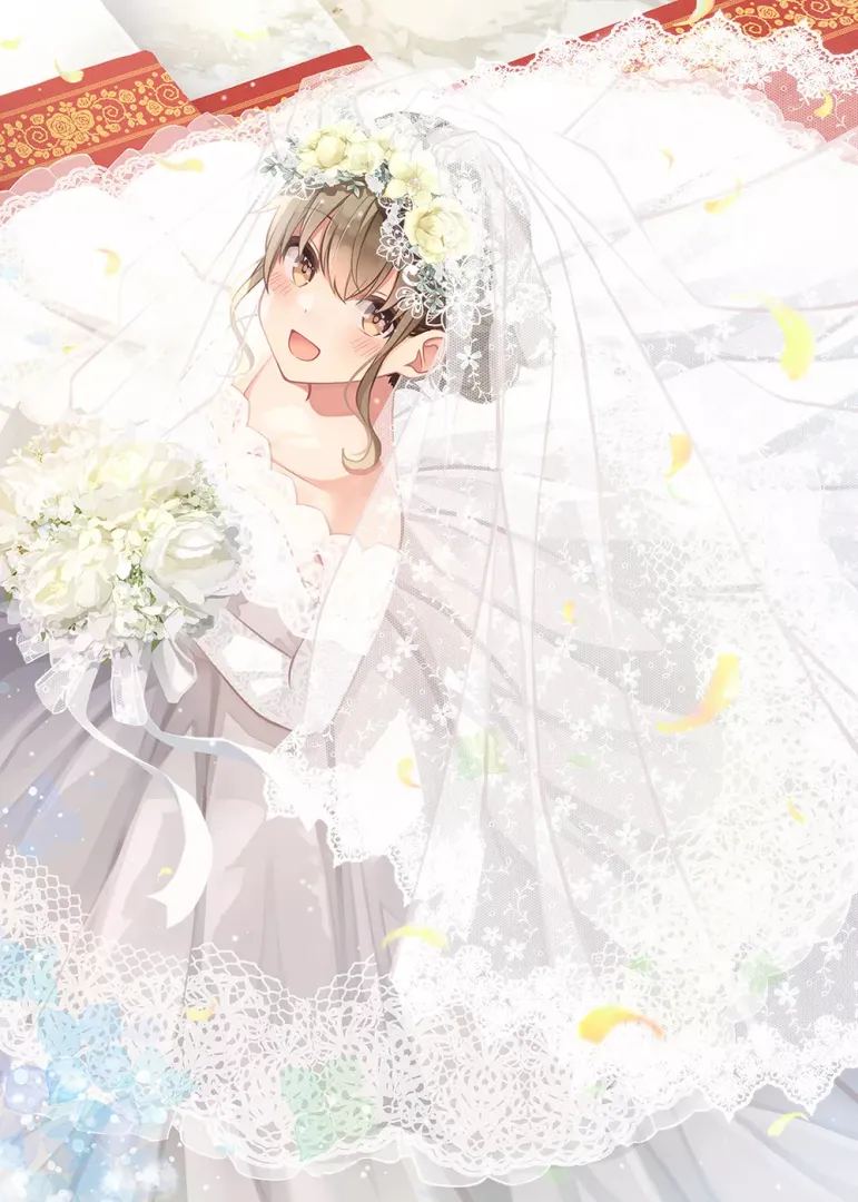 Kaoru in a wedding dress