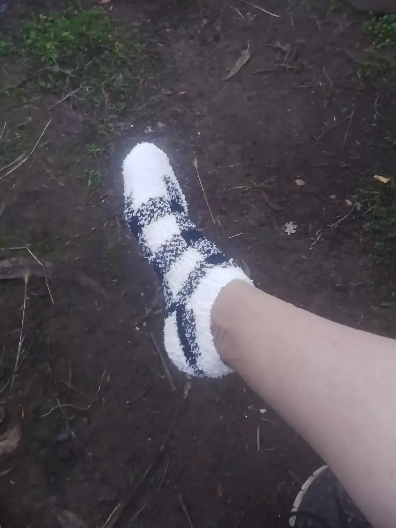 keep yourself warm this winter with my fuzzy socks❄