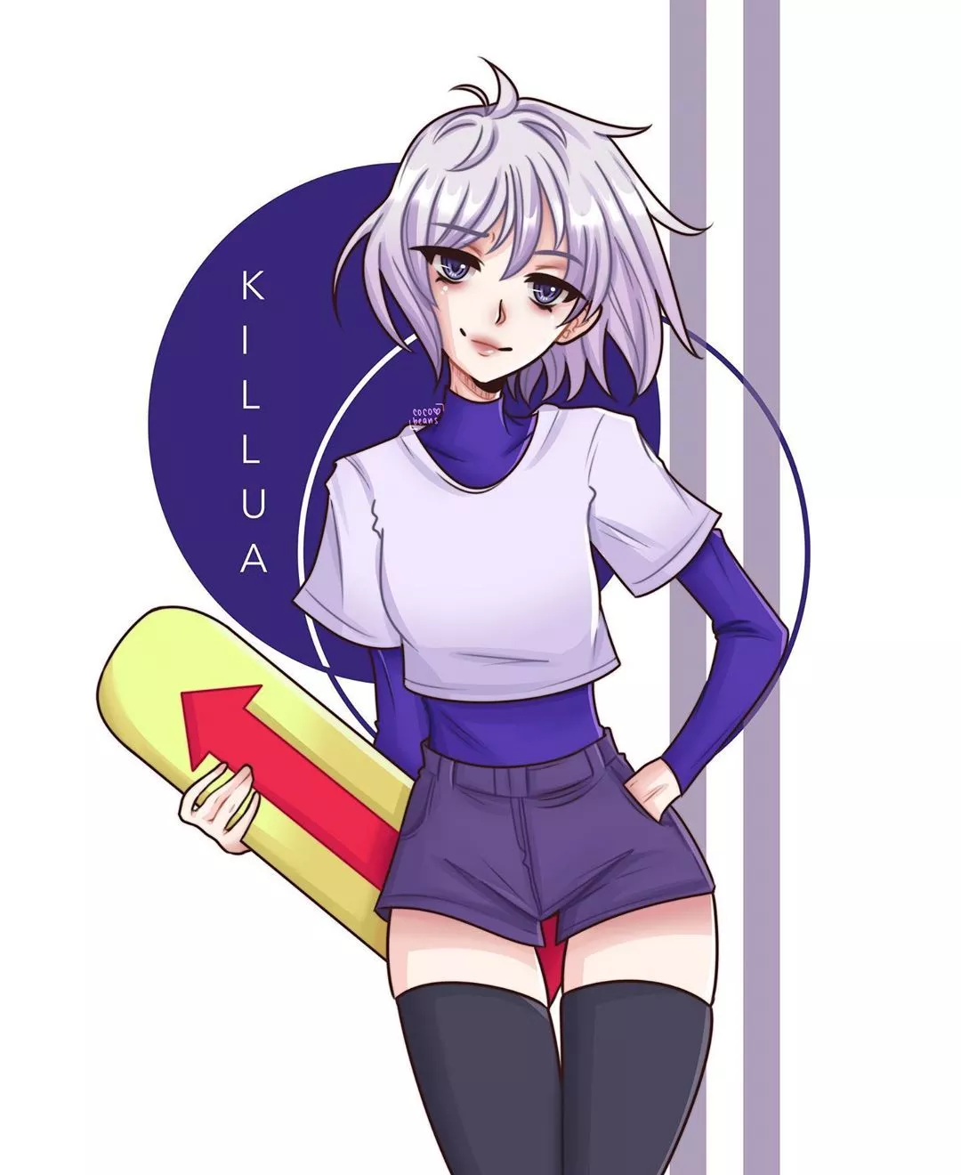 Killua Zoldyck as a Femboy