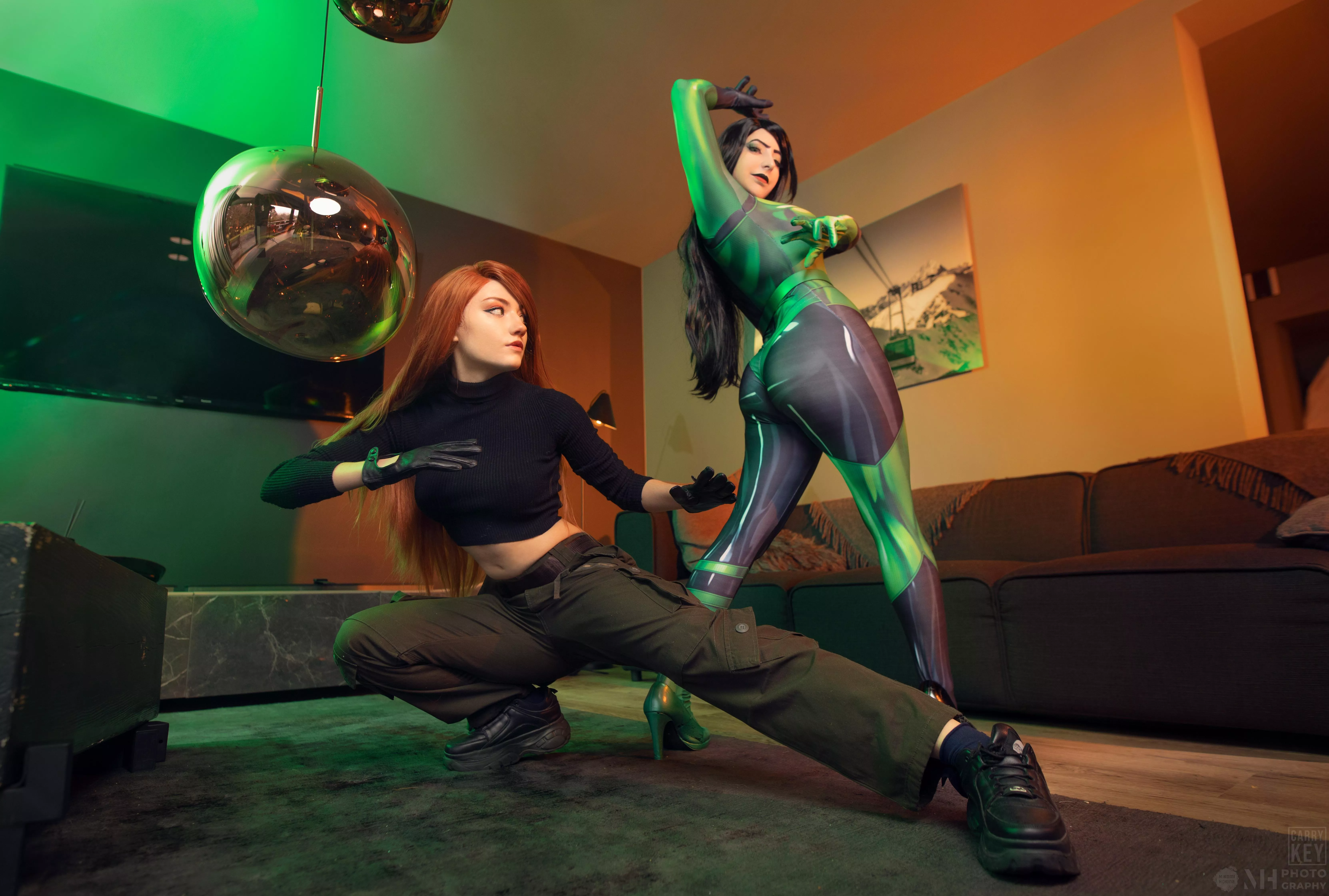Kim Possible x Shego by CarryKey and MikomiHokina