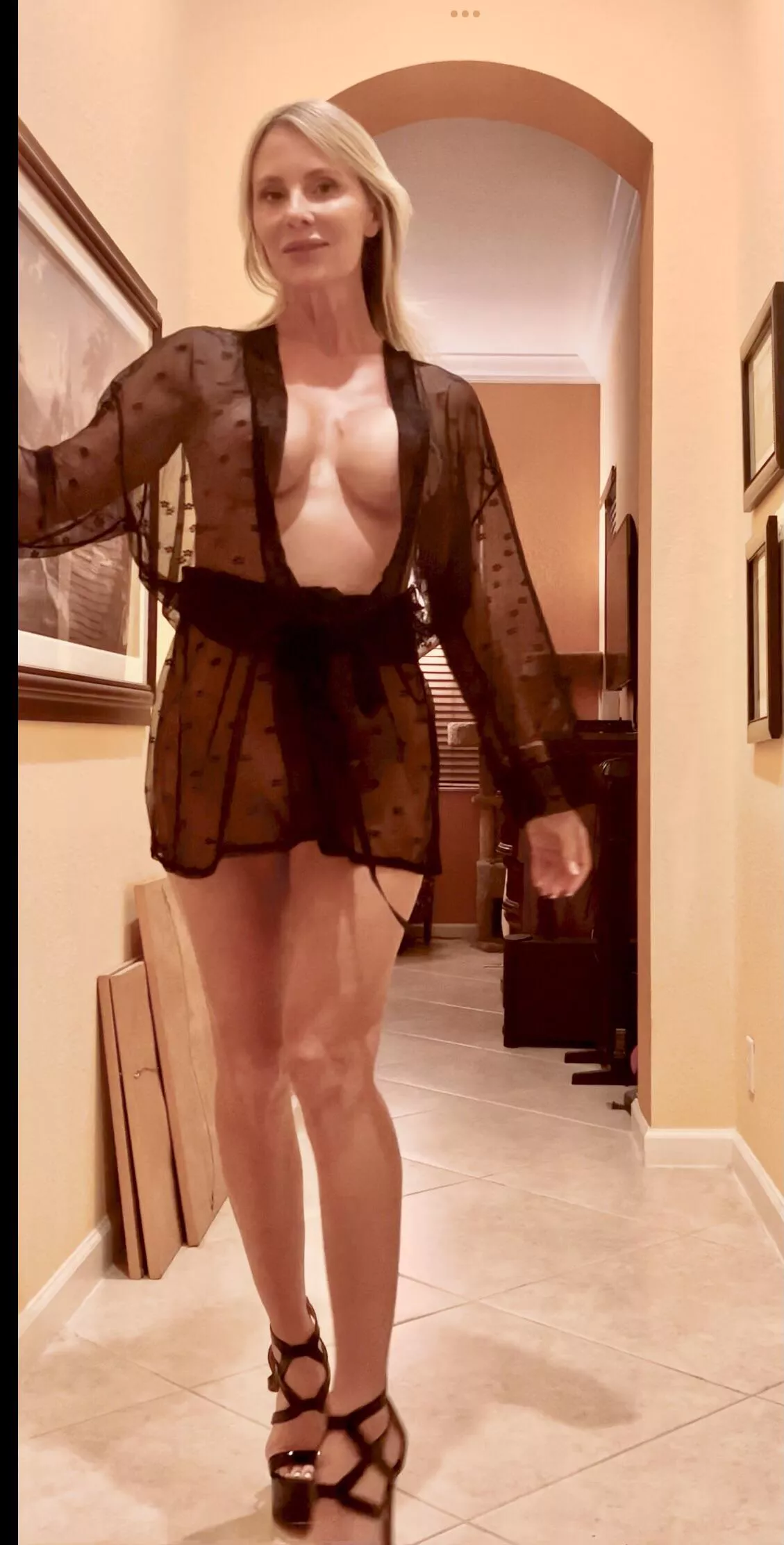 Kimono and heels