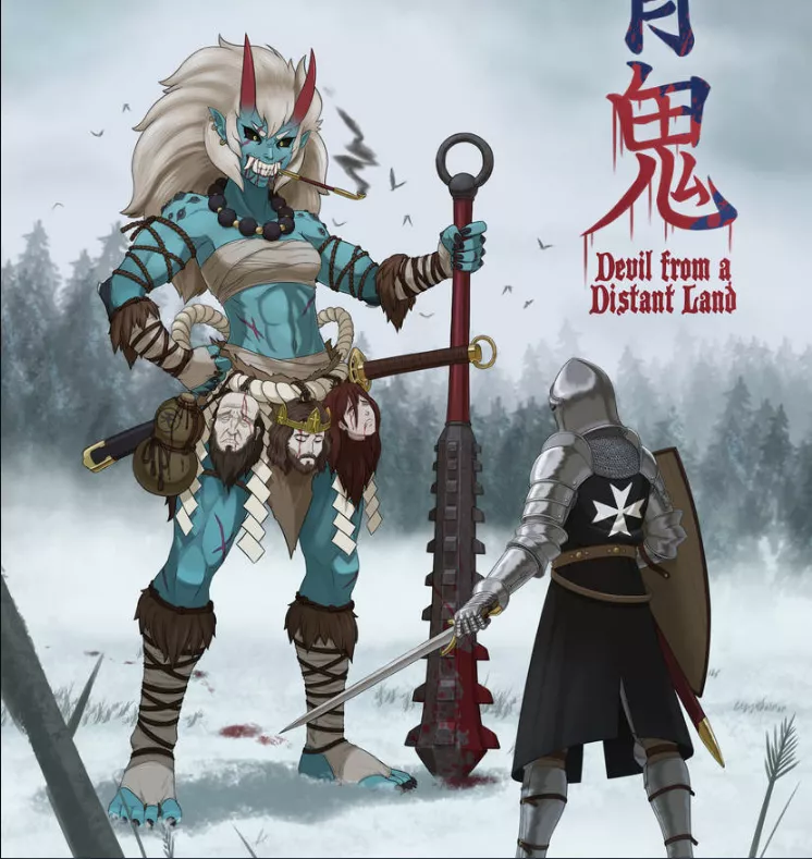 Knight vs Oni girl