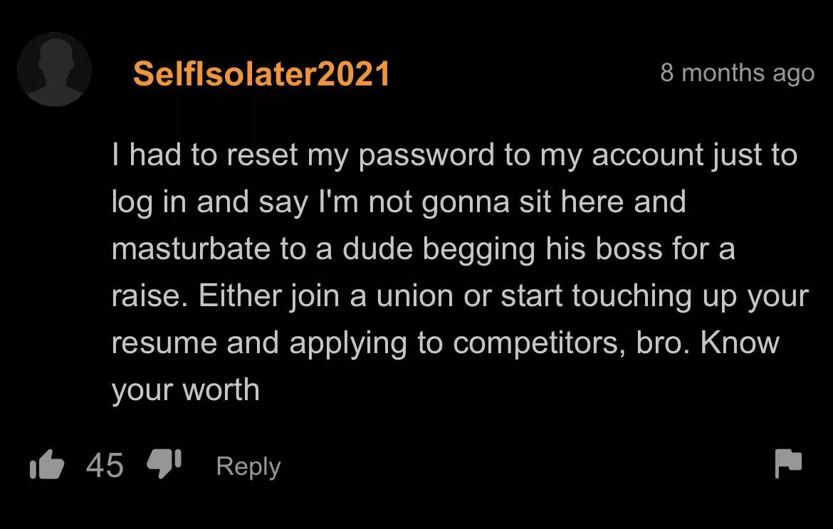 Know your worth bro