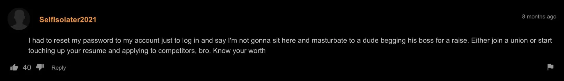 Know your worth bro
