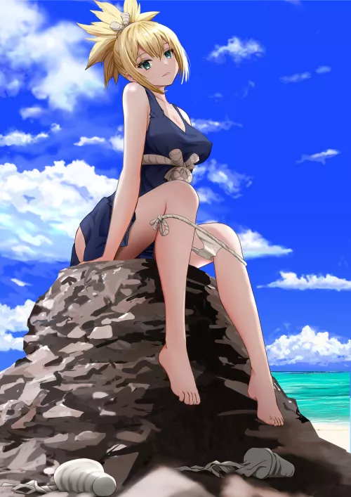 Kohaku Taking Off Her Panties (Dr. Stone)