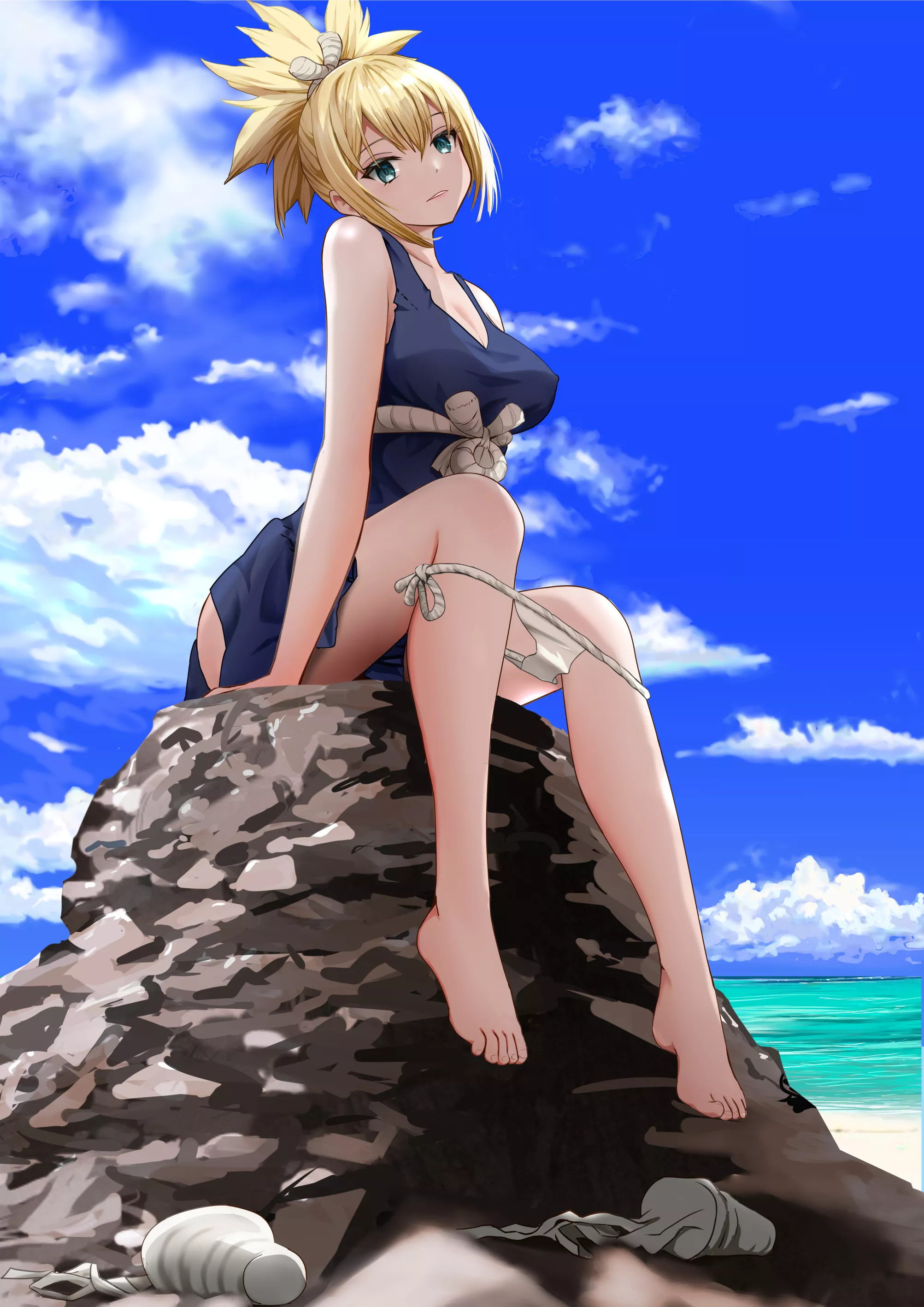 Kohaku Taking Off Her Panties (Dr. Stone)