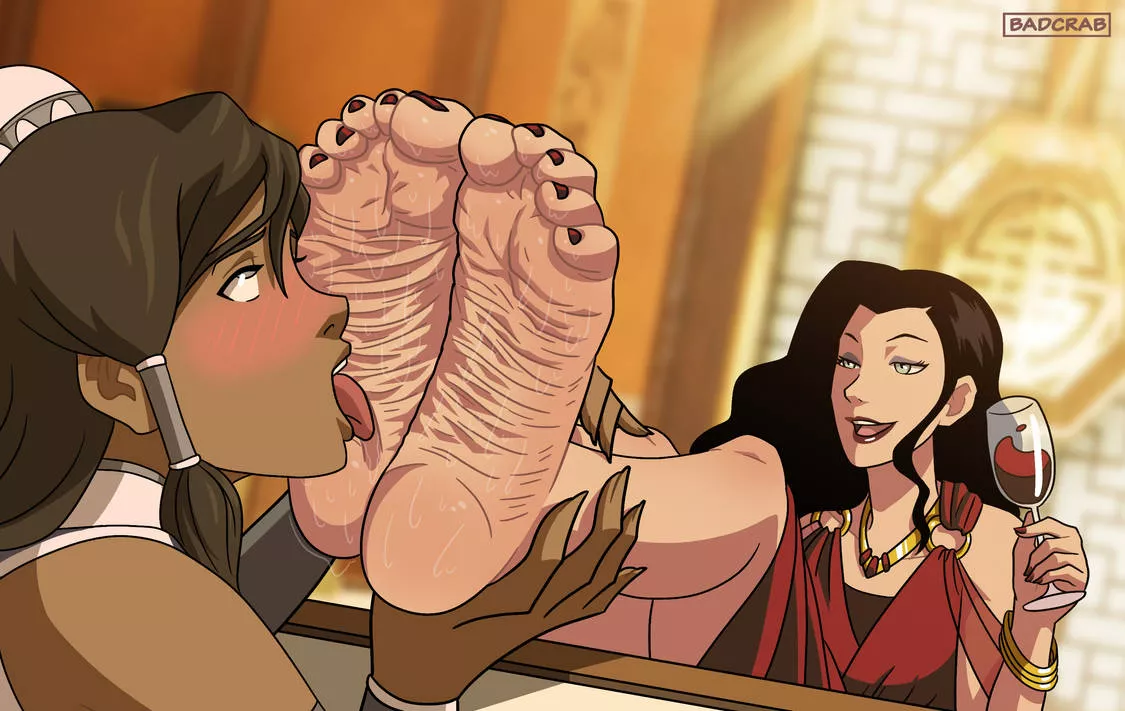 Korra Happily Worshiping Asami (BadCrab) [Legend of Korra]