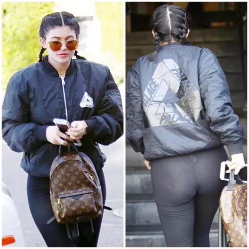 Kylie Jenner see through leggings