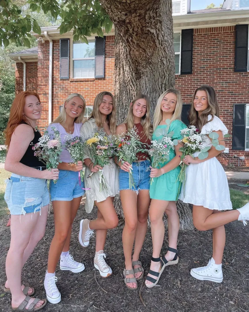 Ladies with Flowers