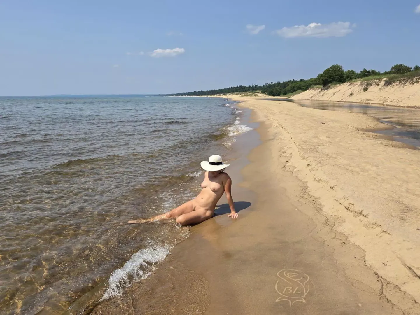 Lake Michigan's Sand Dunes Beach