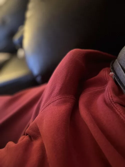 Large hard cock, sweatpants, what more could you ask for???